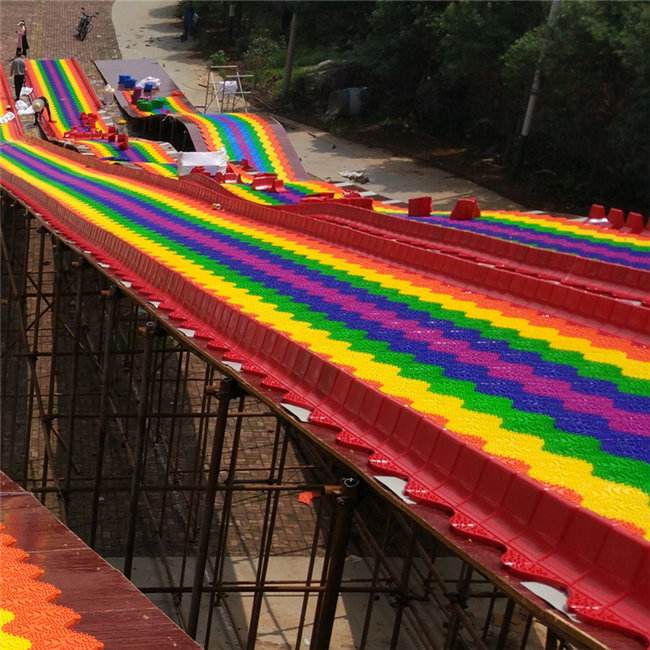 Environmental Impact During Installation of  Rainbow Slide